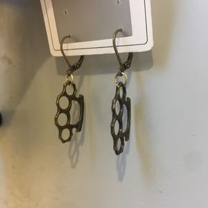 Brass Knuckle earrings